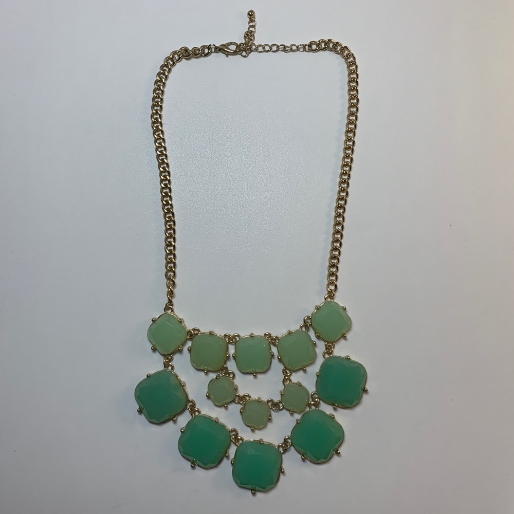 Necklace Mint and Gold